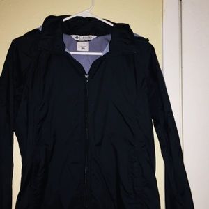 Windbreaker zip up jacket.